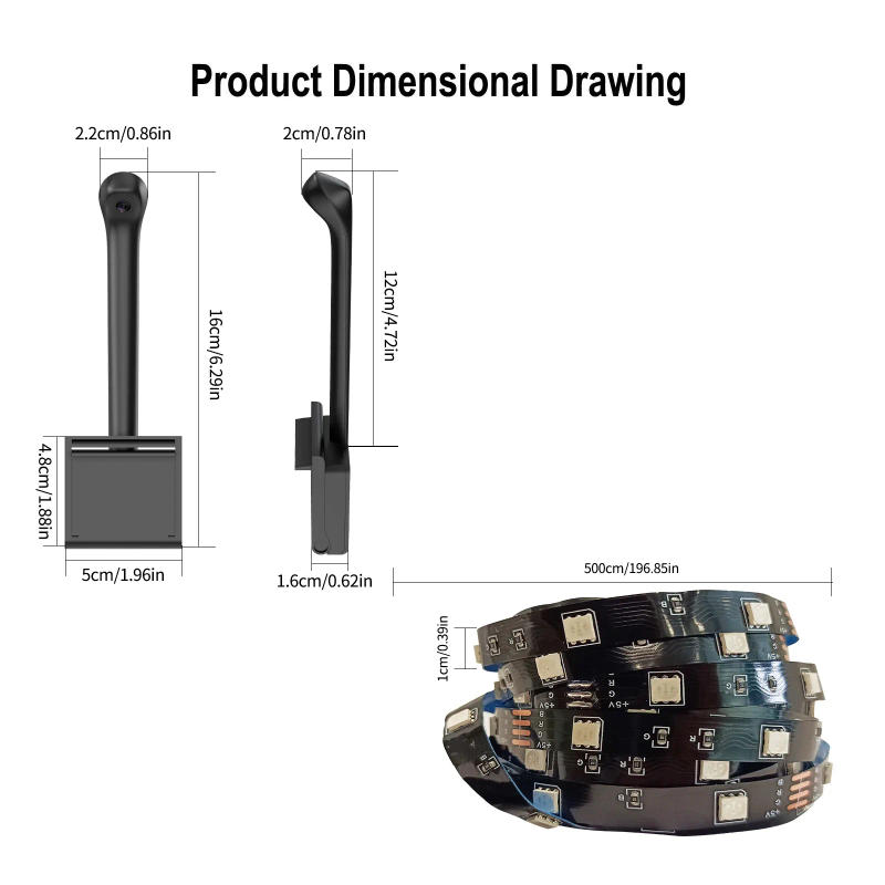 Description Picture 4 of itemNew Style LED Rgb TV Backlight Strip AR Color Gamut Sensor Collects Some Colors on The TV 12.5FT for 55-65 TV-16.4FT 70-85 Inch
