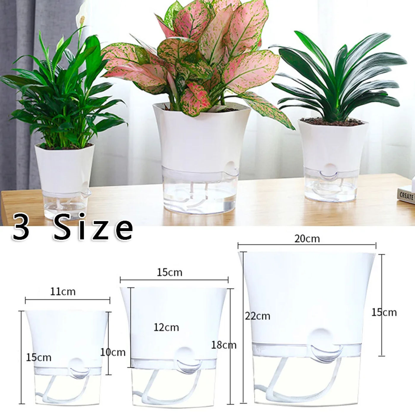 Description Picture 3 of itemHigh Quality Brand New Replacement Plant Pot For Balcony Fertilizing Garden Home Water-saving 1 Piece Reusable