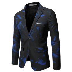 Leisure suit Korea slim business professional formal printed suit jacket