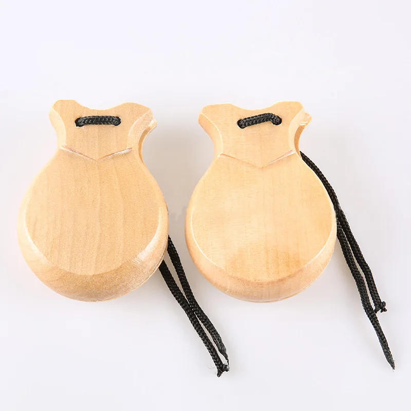Description Picture 5 of item2PCS Spanish Castanets Traditional Wooden Castanet Flamenco Dance Music Instrument Percussion Wood Instruments for Beginner