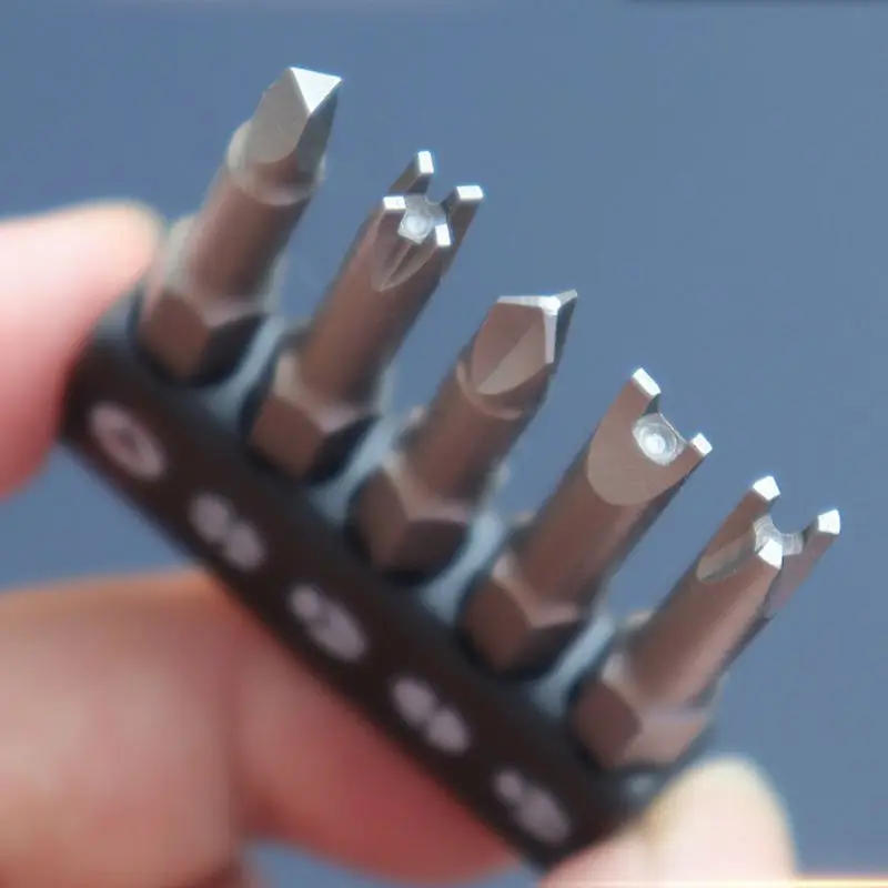 Description Picture 4 of item5Pcs Special-shaped Screwdriver Set 50mm U-shaped Y-Type Triangle Inner Cross Three Points Screwdriver Bit Tool
