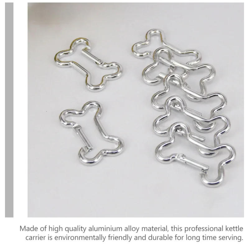 Description Picture 2 of item20 Pcs Heavy Duty Carabiner For Hiking Climbing Camping Keyring Outdoor Accessories Dog Bone Shape Snap Clip Lock Buckle
