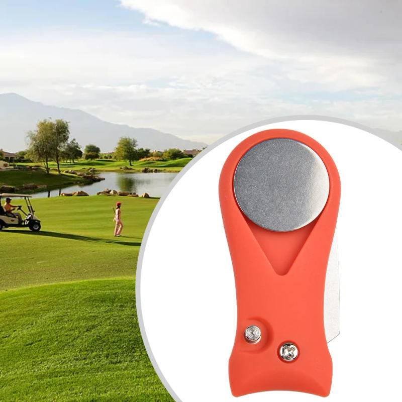 Description Picture 6 of item1pc Golf Divot Repair Tool With Ball Marker Pitch Mark Fork Golf Pitchfork Hot Sale Golf Accessories Putting Fork Golf Training