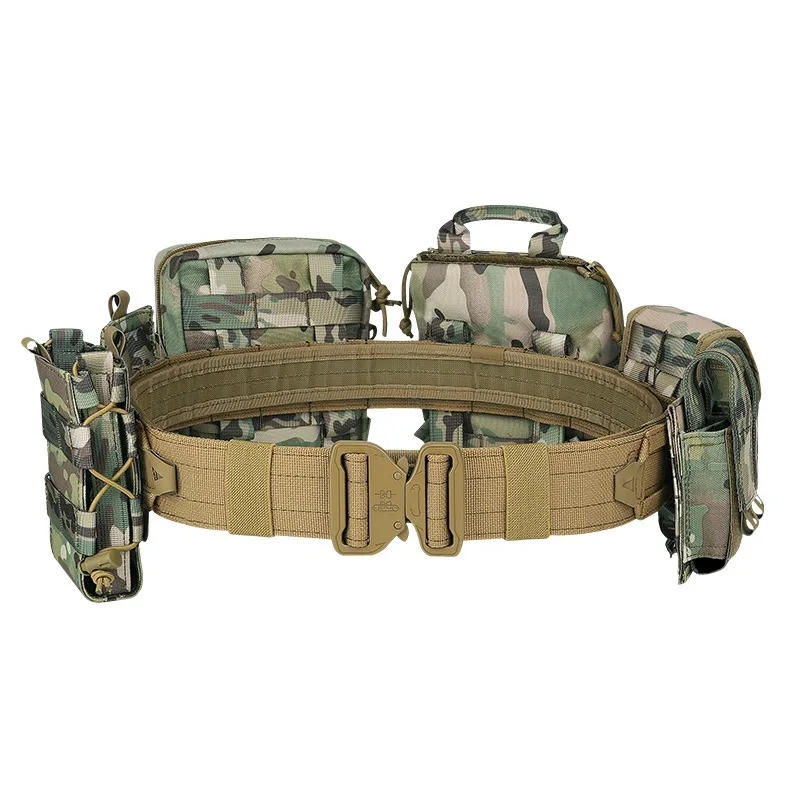 Description Picture 5 of item8 in 1 Tactical Waist Bag Tactical Belt with Pouches Hunting Equipment Polyester Wallet Waterproof Outdoor Tactical Bagpack