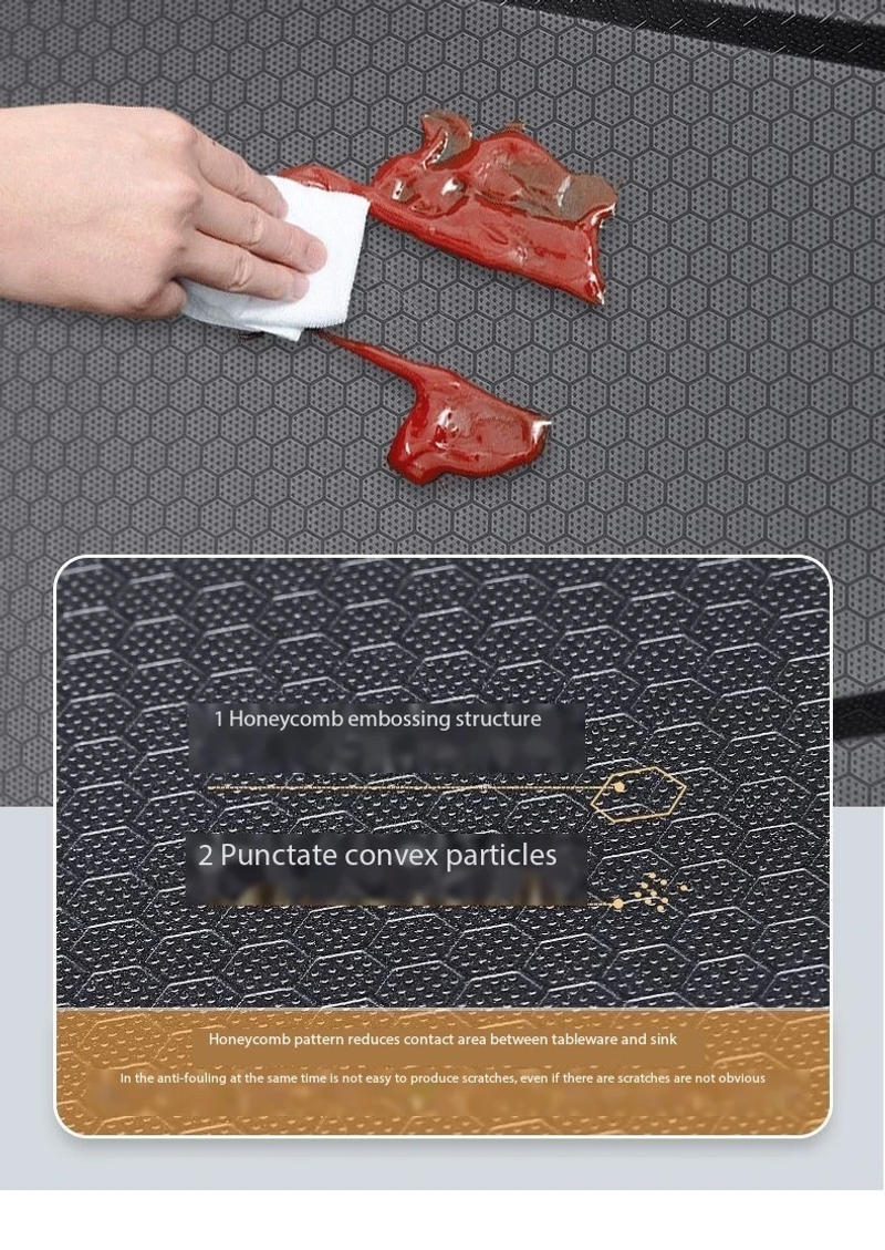 Description Picture 5 of itemGarbage Can Honeycomb Waterfall Sink Kitchen Stainless Steel Topmount Sink Large Single Slot Wash Basin With Waterfall Faucet