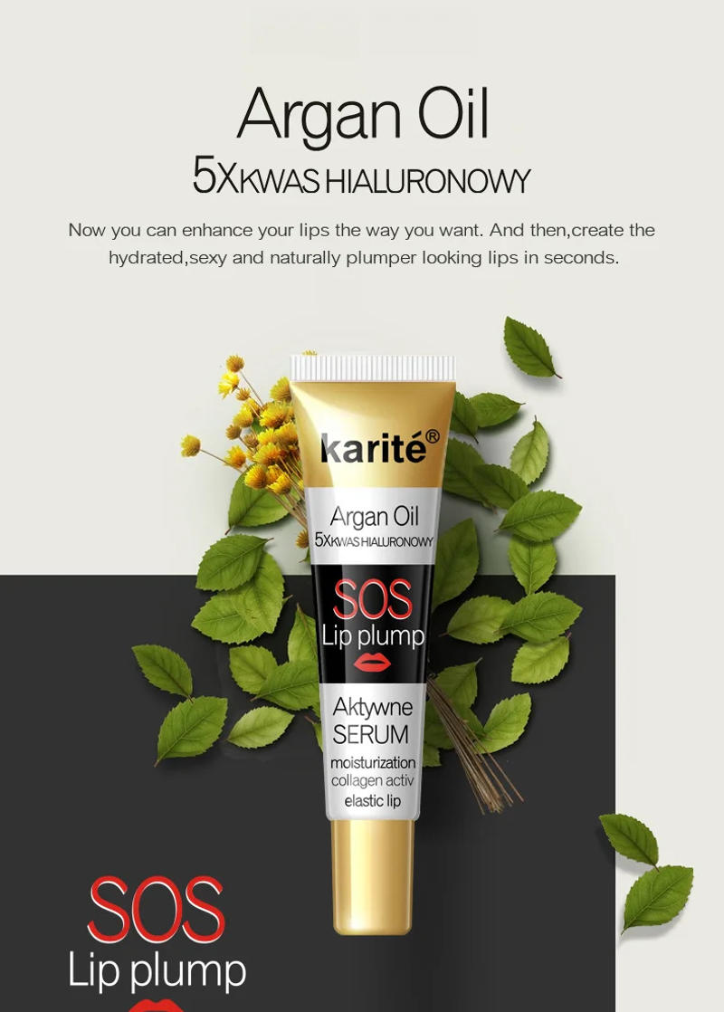 Description Picture 2 of itemMoroccan Argan Oil Lip Plumper Makeup-Hydrating Lip Balm Glow Oil Moisturizing Transparent Plump Lip Gloss for Lip Care Cosmetic