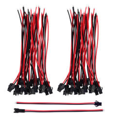 5 10 20 Pairs 15CM JST SM 2 Pin Plug Male Female Wire Connector Terminal Line Cable Pigtail Plug for LED Strip Light Tape Lamp