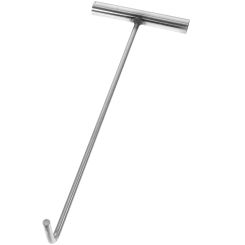 Manhole Cover Hook Smooth Surface T-shape Magnetic Disassembler Rust Resistant Lid Stainless Steel Lifter Roller Shutter Door