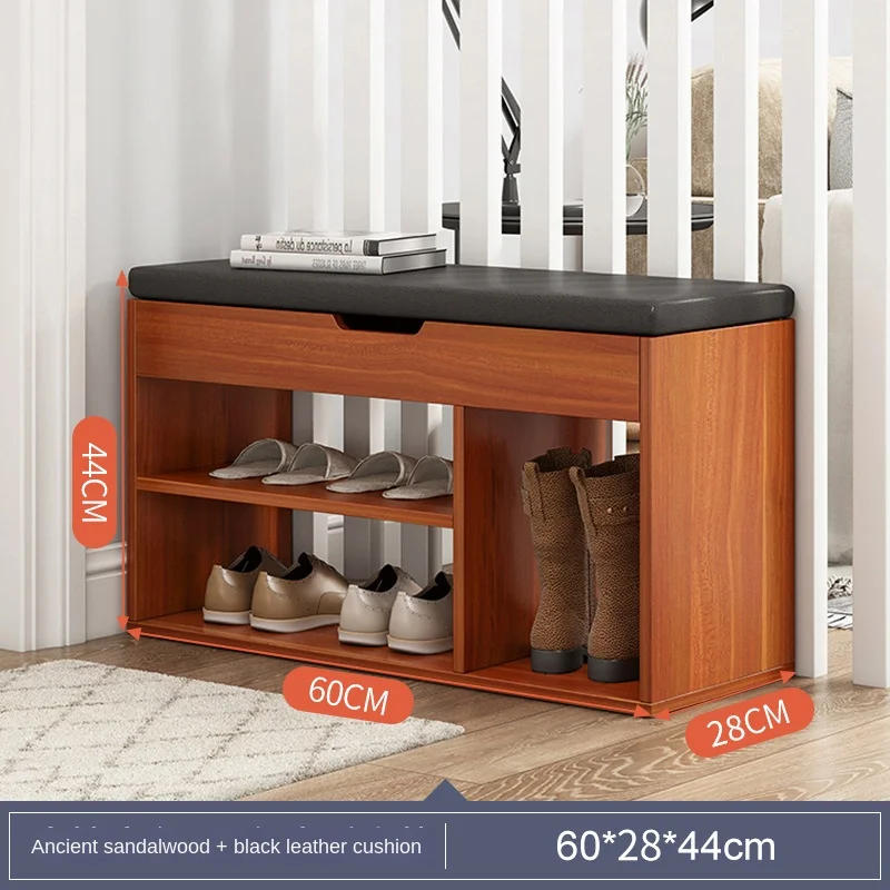 Description Picture 4 of itemPortable Shoe Rack Seatable Cabinets Entrance Storage Bench Integrated Shoes Cabinets Organizer Household Living Room Furniture
