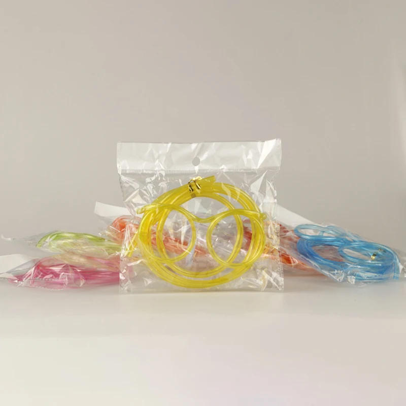 Description Picture 5 of itemStraw Glasses Funny Soft PVC Glasses Flexible Drinking Straws Kids Party Supplies Bar Supplies Creativity Toy Kids Gift