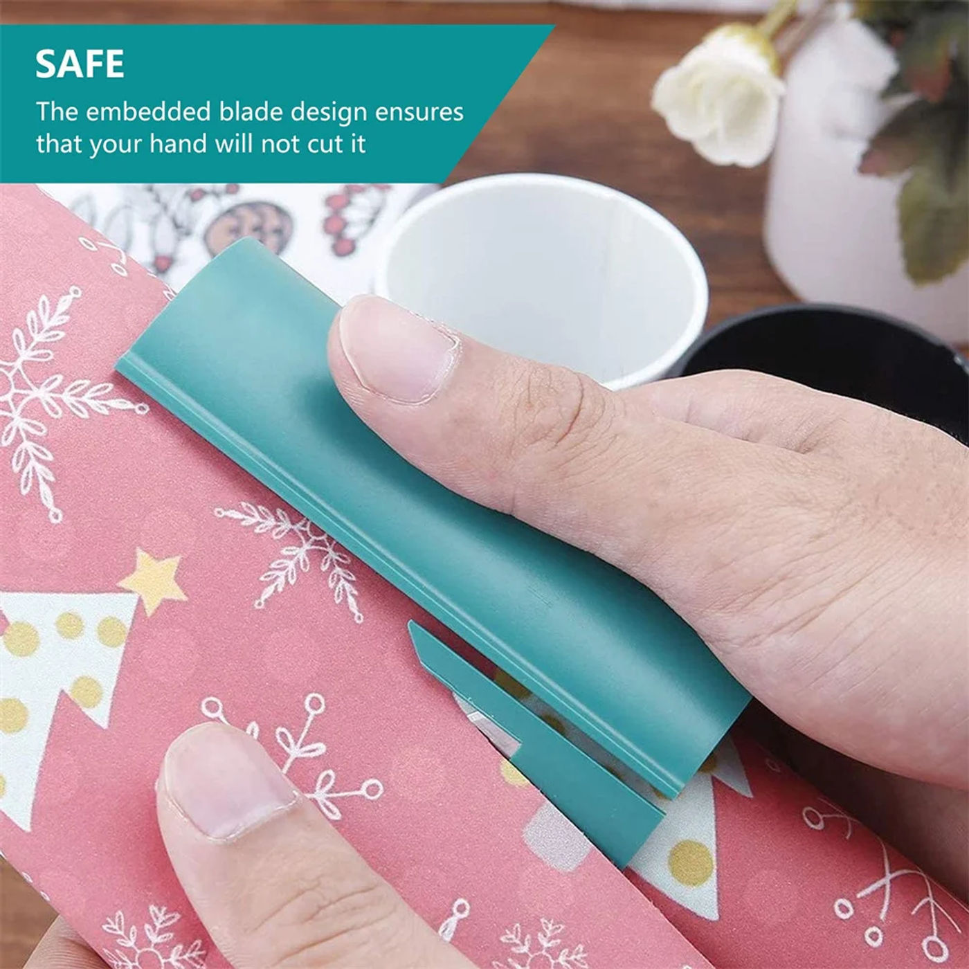Description Picture 5 of itemPaper Cutter Gift Wrapping Paper Knife Cutter Paper Craft Paper Tube Cutting Tool DIY Scissors Household Tools Die-Cut Machines