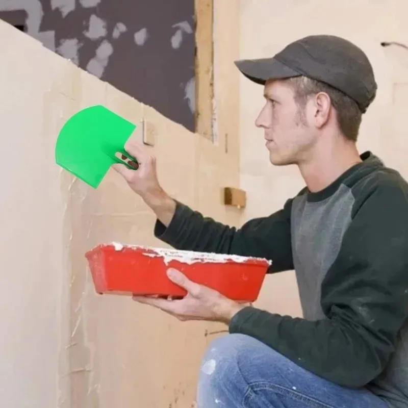 Description Picture 6 of item3/1pcs Curved Bucket Scoops Putty Knife Scraper Spackle Paint Drywall Finishing Plaster Scraping Decals Patch Construction Tools