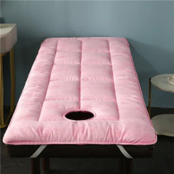 Beauty Salon Bed Mattress Mat Thickened Bed Cushion Mattress Toppers Anti Slip Hospital Beauty Room Massage Bed Pad with Hole