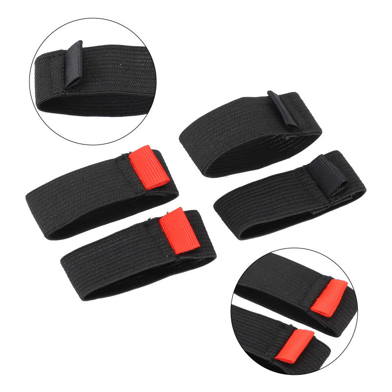Description Picture 2 of item4pcs Black+Red S M L LL Elastic Fishing Spool Belt Reel Protection Belt Band Wheel Accessories High Quality
