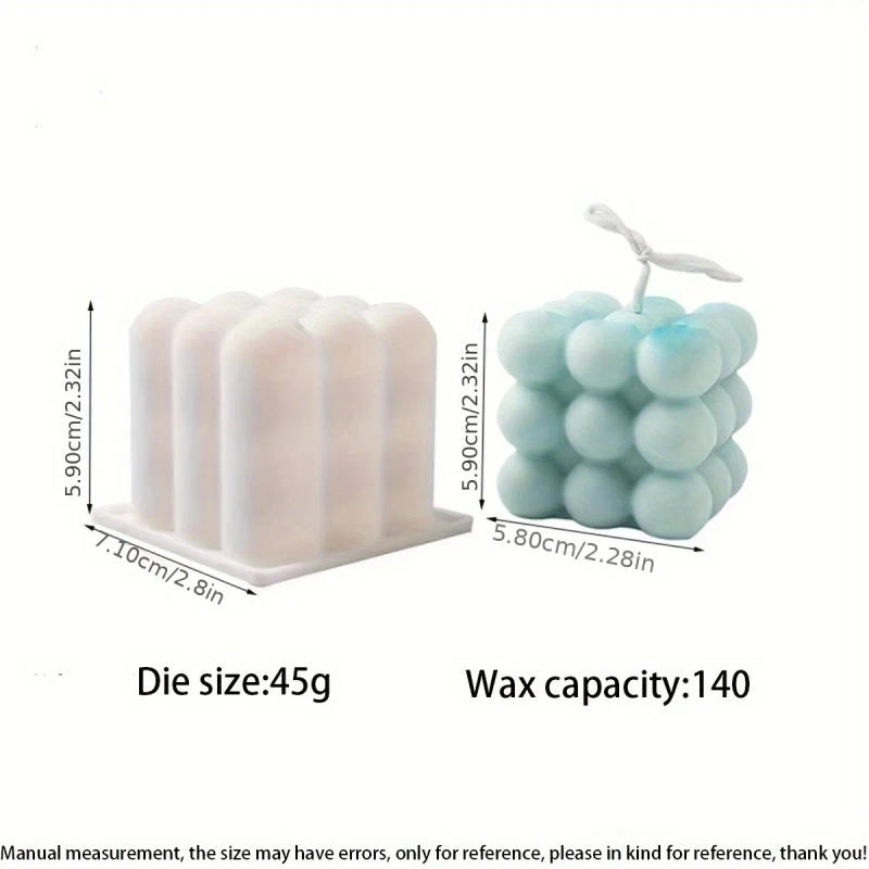 Description Picture 6 of item1pc Large Magic Cube Silicone Mold, DIY Handmade Soap Car Scented Plaster Candle Ornament Mold