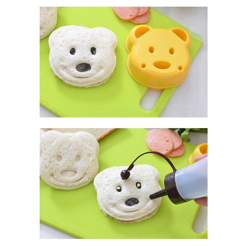 Description Picture 6 of itemCute Bear Sandwich Mold Toast Bread Making Cutter Mould Cute Baking Pastry Tools Children Interesting Food Kitchen Accessories