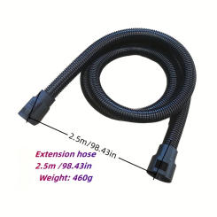 1pc Karcher Compatible Vacuum Cleaner Hose Replacement 2.5m Flexible Plastic Suction Hose for WD1 WD2 WD3 WD4 WD5 WD6 Models