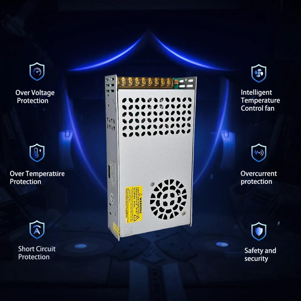 Description Picture 5 of itemAC110V 220V to Power Supply DC 12V 24V 36V 48V 60V 72V 600W Light Transformer for Driver LED Light  Strip CCTV and 3D Print