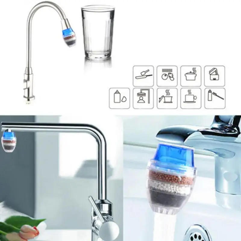 Description Picture 5 of itemKitchen Faucet Tap Water Purifier Home Accessories Water Clean Purifier Filter Activated Carbon Water Purifier Convenience