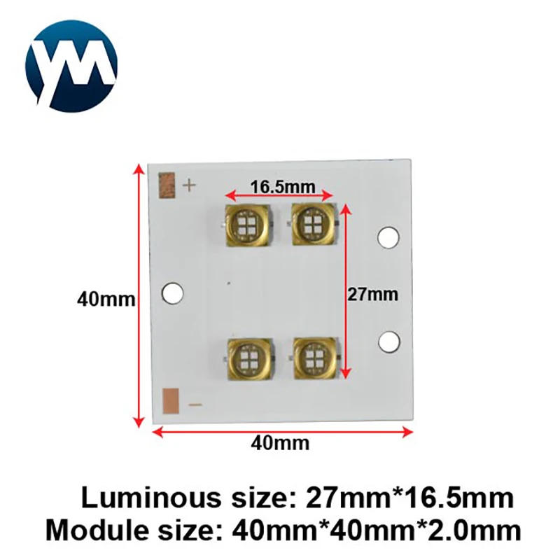 Description Picture 4 of item40W High Power UV LED Module Curing Light Equipment 385nm 395nm 365nm 405nm Dry Resin Ink Screen Printing Glue