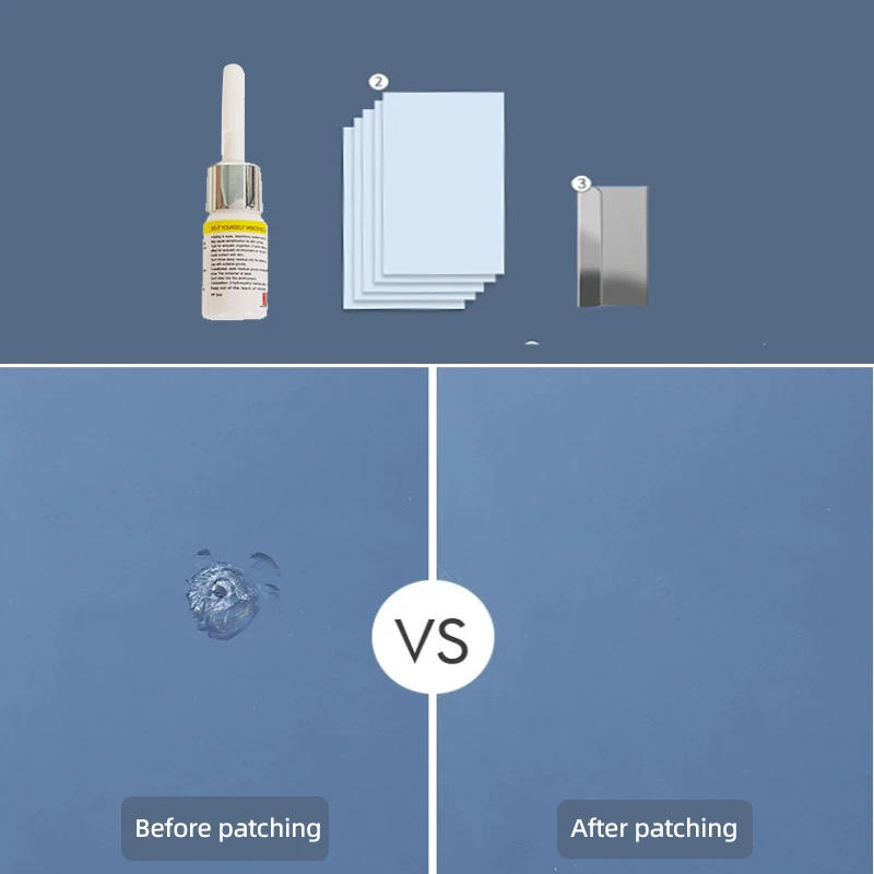 Description Picture 5 of itemNew Glass Repair Fluid Front Windshield Scratches Repair Windshield Cracks Non-trace Adhesive Reduction