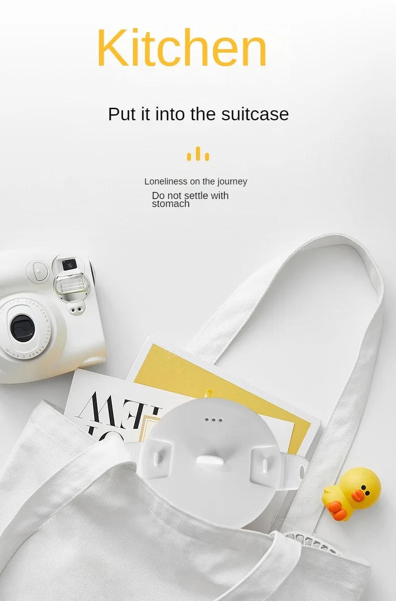 Description Picture 3 of itemFoldable Electric Cooker 220V Mini Multifunction Hot Pot Food Steamer Cooking Machine for Dormitory Noodle Cooker for Travel