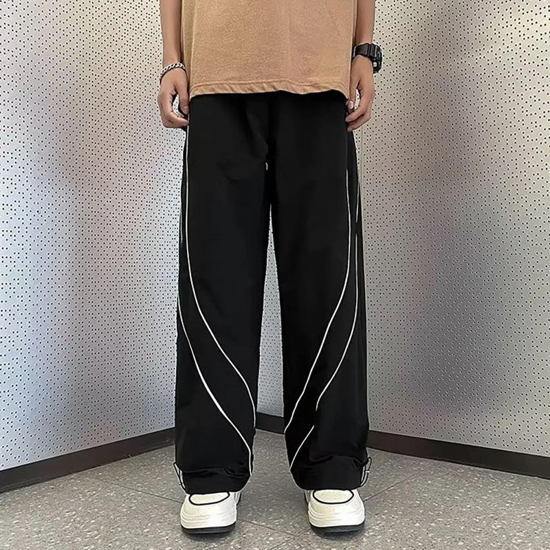 Description Picture 2 of itemMen's Loose Straight Pants Summer Casual Pants Men's Breathable Pants Sports Pants Joggers Sweatpants Loose Men's Casual Pants