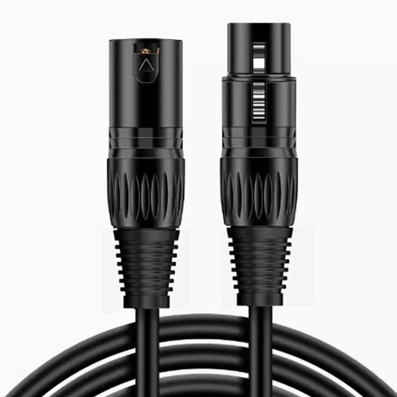 Description Picture 6 of item1M DMX512 XLR Cable Male to Female M/F OFC Audio Cable Shielded For Microphone Mixer