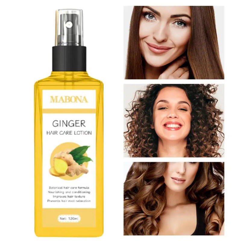 Description Picture 3 of item120ml Ginger Hair Growth Spray Anti Hair Loss Oil Fast Growing Scalp Treatments Repair Damaged Hair Roots Beauty Hair Care