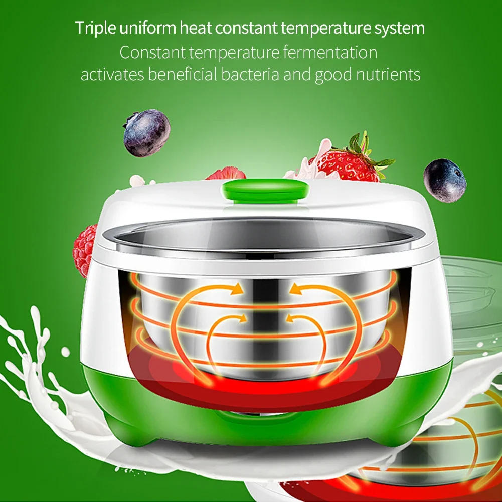 Description Picture 6 of itemYogurt Maker Mini Automatic Yogurt Machine Household DIY Yogurt Tools Kitchen Appliances Stainless Steel Tank Appliances Yogurt