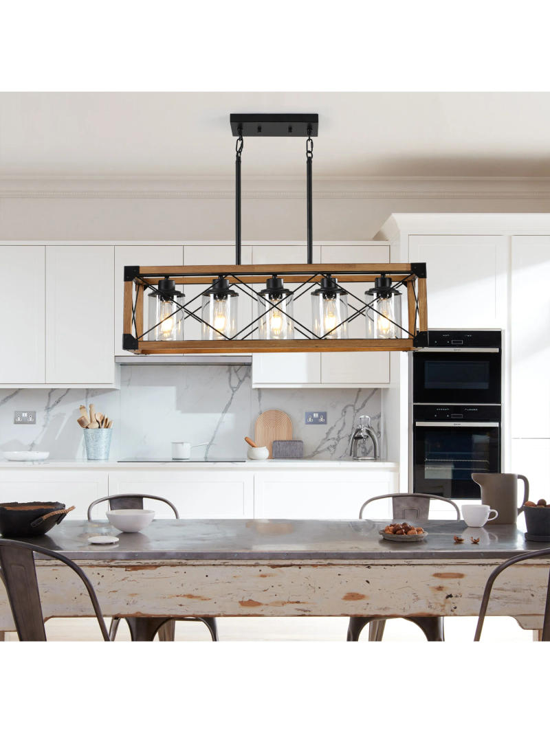 Description Picture 2 of itemIndustrial Chandelier Retro Pendant Light For Loft Bar Restaurant Cafe 110V American Style Home Decor LED Vintage Hanging Light