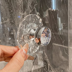 Acrylic Bathroom Crystal Transparent Hook Wall Clothes Hanger Door Handle Towel Key Jewelry Storage Hook Kitchen Accessories