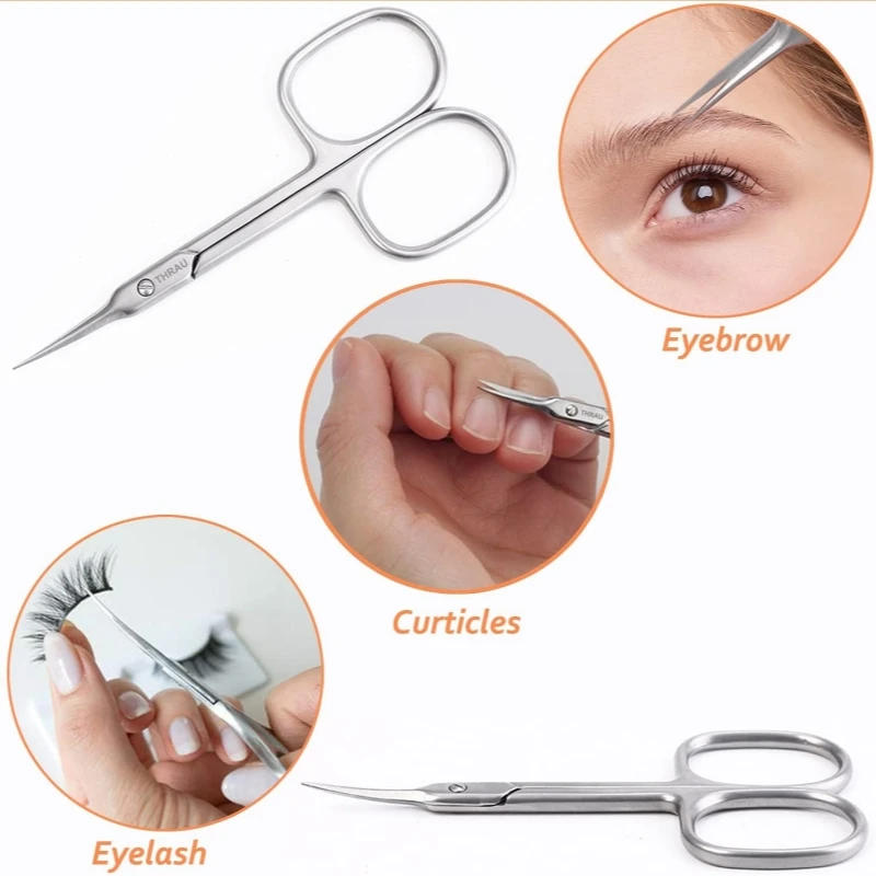 Description Picture 3 of item1PC Stainless Steel Dead Skin Scissors Sharp-Nosed Scissors Russian Eagle Hook Dead Skin Scissors Manicure Dead Skin Tools