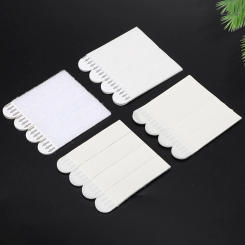 12 Pairs Double Side Hook Loop Mounting Tape Heavy Duty Wall Hangers Strips Damage Free Various Sized for Home Decor Indoor Use