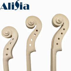 Maple Wood Sutdent Viola Violin Neck Scroll head Carved Fiddle Accessories