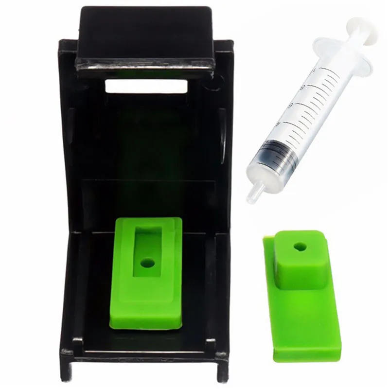 Description Picture 2 of item3in1 Ink Refill Cartridge Clip 2pcs Rubber Pads Syringe Tool Kit for HP Printer