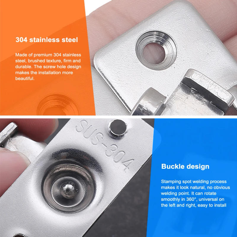 Description Picture 5 of item90 Degree Right Angle Door Latch Stainless Steel Door Locks Bolt Doors Right Angle Sliding Door Latch Household Ornaments