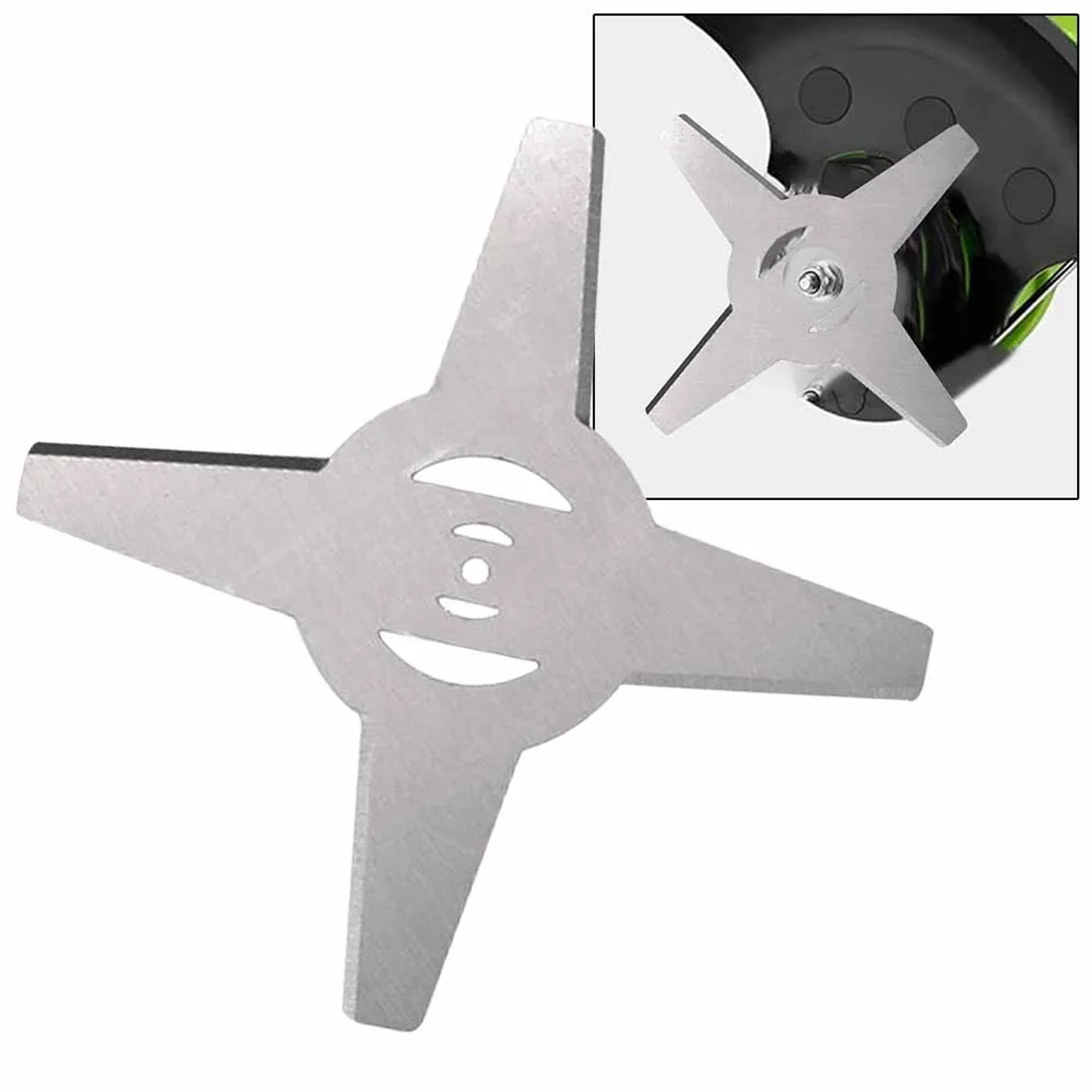 Description Picture 5 of item1x Lawn Mower Saw Blade For Garden Power Tools Lithium Battery Brushcutter Silver Blade Replacement Spare Parts