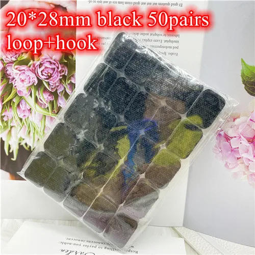 Description Picture 5 of itemSquare Sticker Adhesive Self Adhesive Fastener Tape 20*28mm 20*45mm Nylon Hooks and Loops Strong Glue Tape Sticker Fasteners