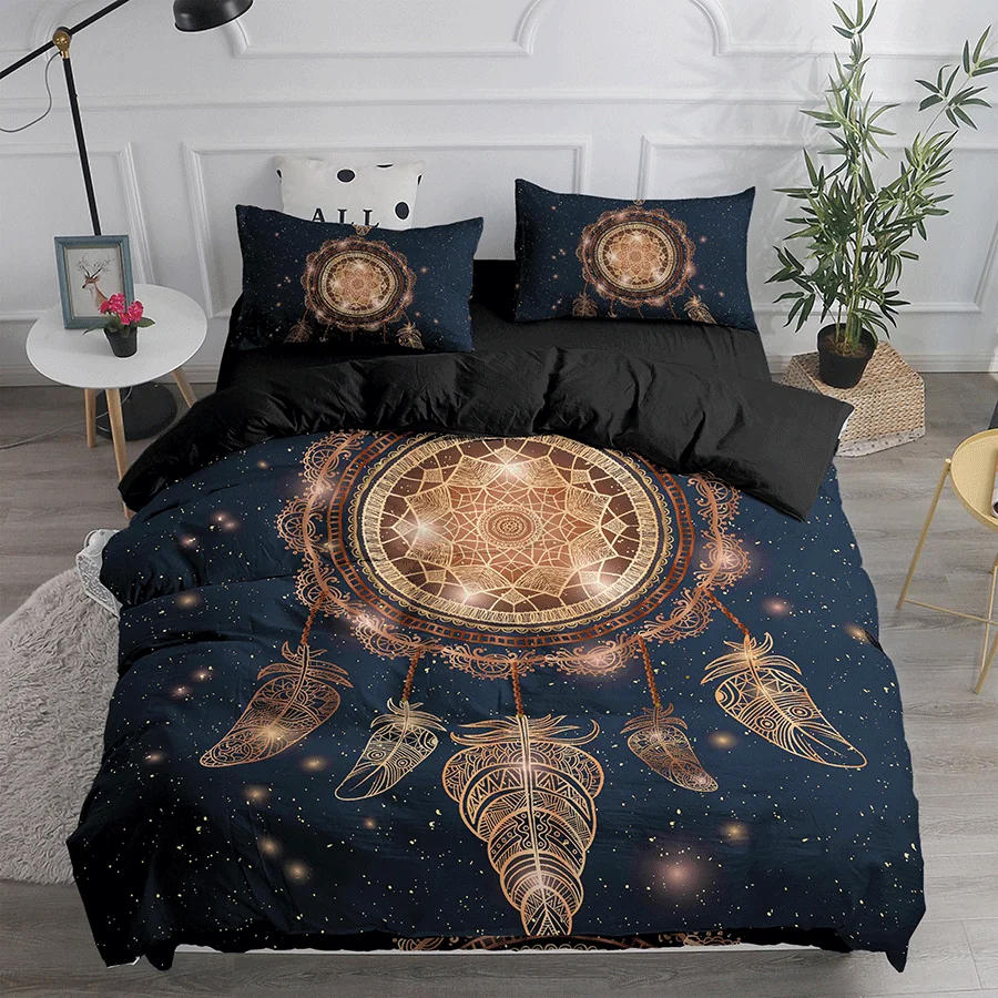 Description Picture 6 of itemDream Catcher Bedding Set Elegant Bohemian Duvet Cover Queen 240x220 Ethnic Quilt Cover Single Double King Comforter Bed Cover