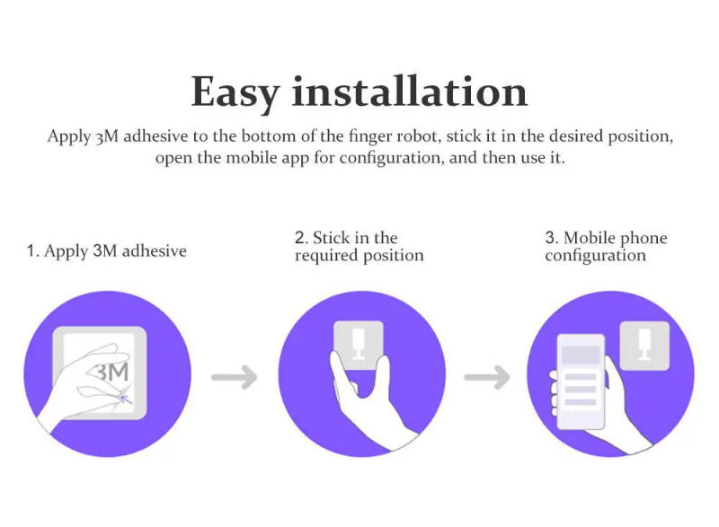 Description Picture 2 of itemTuya Smart Bluetooth Fingerbot Plus Knop Pusher Smart Home Smart Life App Timer Control For Alexa Google Assistant