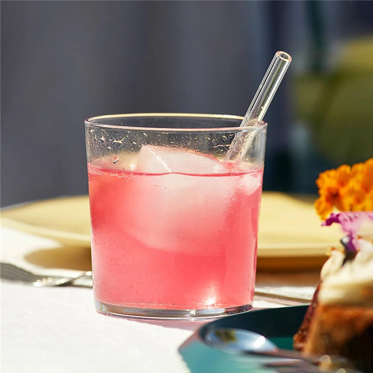 Description Picture 6 of item15cm Short Glass Straws Clear Drinking Straws for Cocktails Whiskey Coffee Bar Party Straight Bent Reusable Straws Barware
