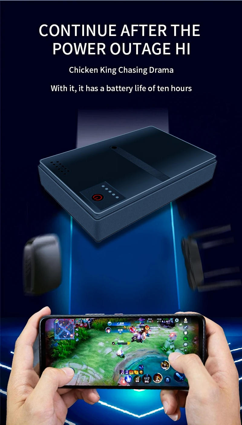 Description Picture 6 of itemDC UPS Battery Backup 10400mAh 5V 9V 12V 2A 15V 24V 1A Output Uninterruptible Power Supply 100V-240V UPS Battery Backup EU Plug