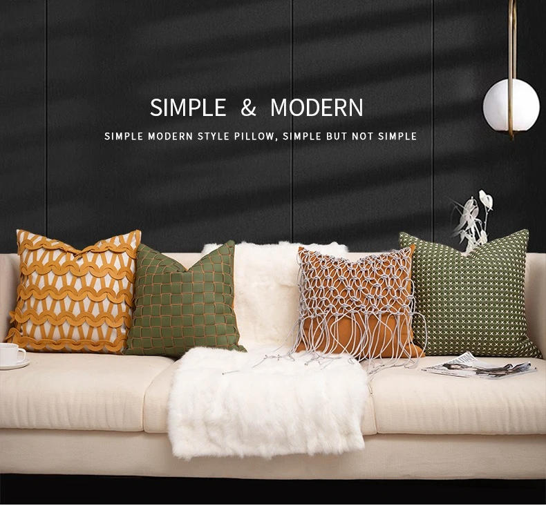 Description Picture 2 of itemOrange Cushion Cover Suede Fabric Pillow Case Luxury Decorative Pillows for Chair Sofa Bedroom Living Room Home Decor