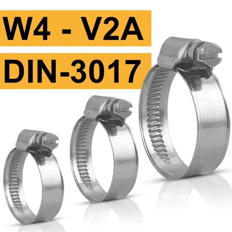 Description Picture 6 of item20pcs 12-80mm 304 Stainless Steel Adjustable Drive Hose Clamp Fuel Line Worm Size Clip Hoop Hose Clamp