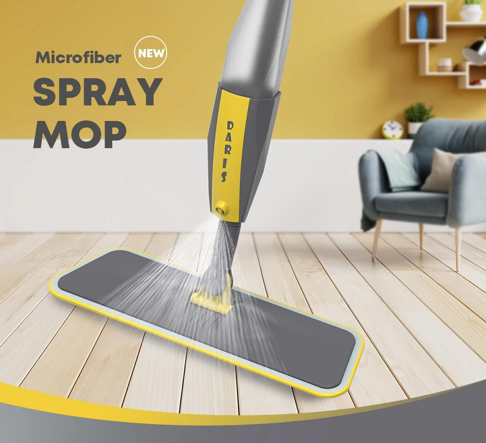 Description Picture 2 of itemSDARISB 360° Rotating Spray Microfiber Mop For Floor Cleaning Magic Multifunction Floor Cleaning Brooms Mop With Reusable Pads