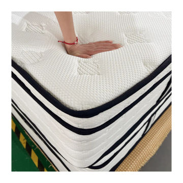 Superior comfortable pocket spring latex memory foam orthopedic mattress in a box euro top custom wholesale