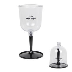 Resin Collapsible Wine Glass Portable Detachable Plastic Wine Glasses Fall Resistance Shatterproof Reusable for Camping Outdoor