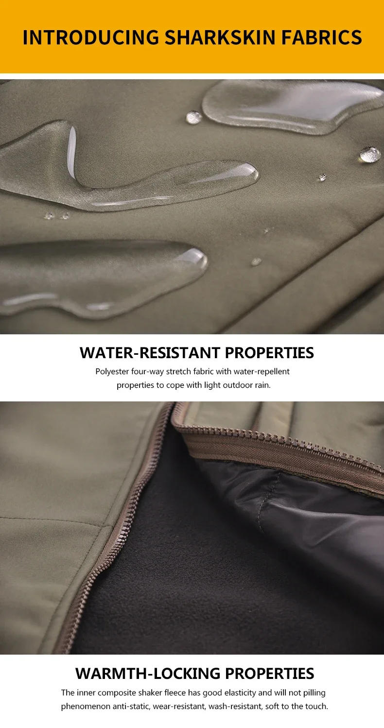 Description Picture 4 of itemWinter Male Fleece Warm Vests Tactical Coats Men Stand Collar Thicken Waistcoats Clothing Mens Jacket Sleeveless Hiking Vest