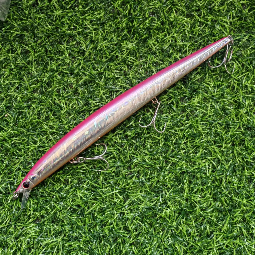 Description Picture 4 of itemjerk Minnow 210mm/34g Lure Long Casting Minnow Floating Pesca jerkbaits body steel stainless hardcore minnow